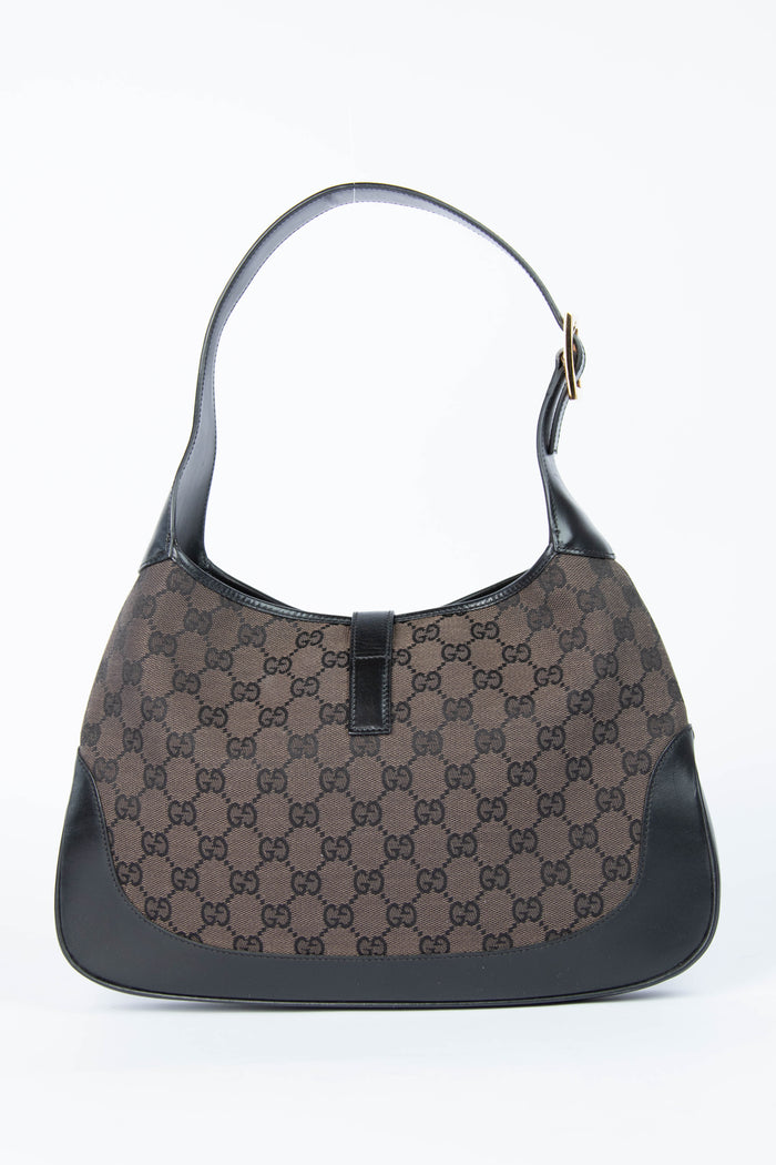 Vintage Gucci Brown GG Monogram Jackie Bag
