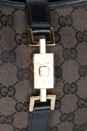 Vintage Gucci Brown GG Monogram Jackie Bag