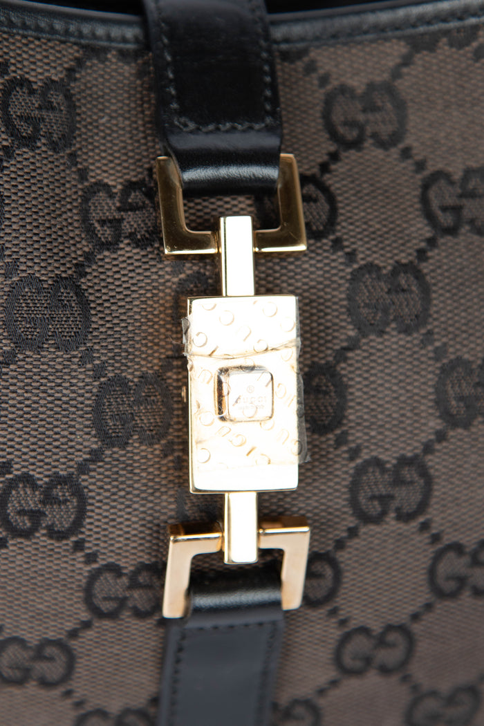 Vintage Gucci Brown GG Monogram Jackie Bag