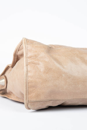 2000s Balenciaga Coffee Leather Part-Time Shoulder Bag SHW