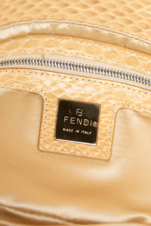 RARE Vintage Fendi Champagne Sequin Baguette Shoulder Bag