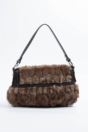 2000s Fendi Fur Chef Shoulder Bag