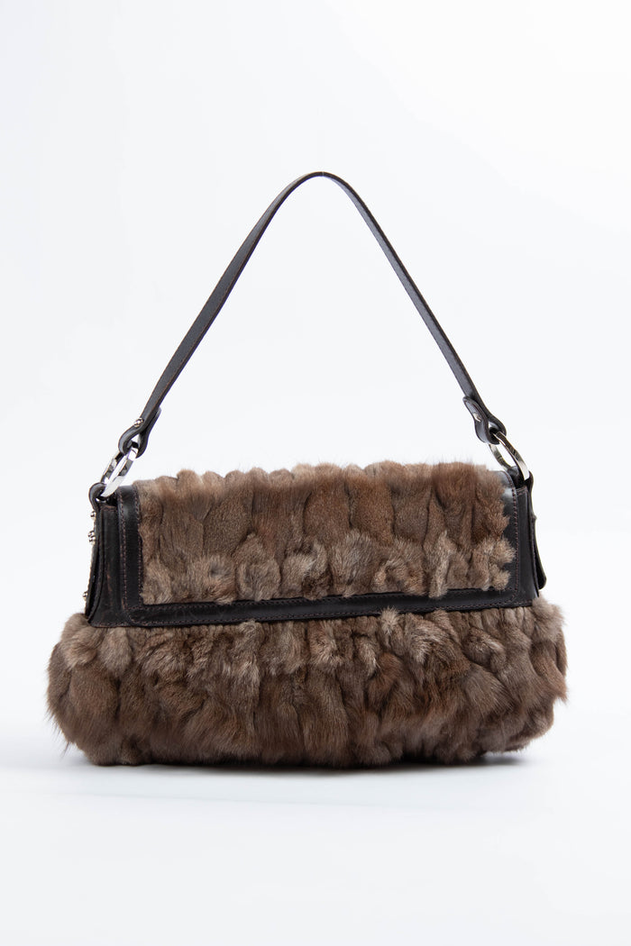 2000s Fendi Fur Chef Shoulder Bag