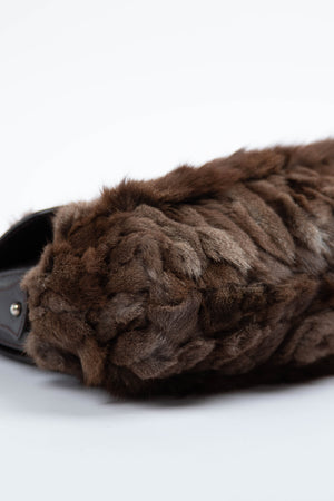 2000s Fendi Fur Chef Shoulder Bag