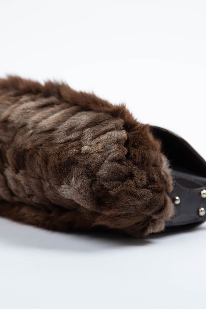 2000s Fendi Fur Chef Shoulder Bag