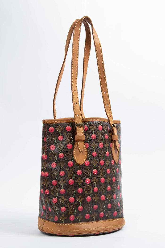 SUPER RARE Louis Vuitton x Takashi Murakami Cherry Bucket Bag