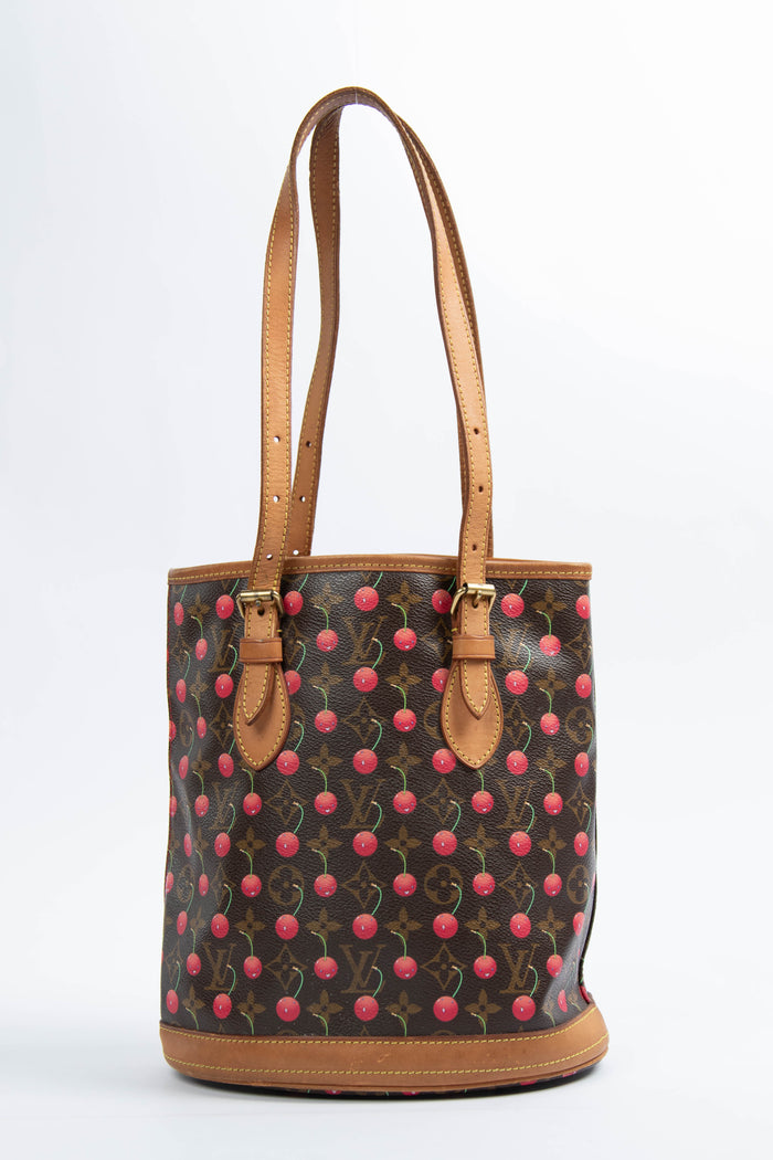 SUPER RARE Louis Vuitton x Takashi Murakami Cherry Bucket Bag
