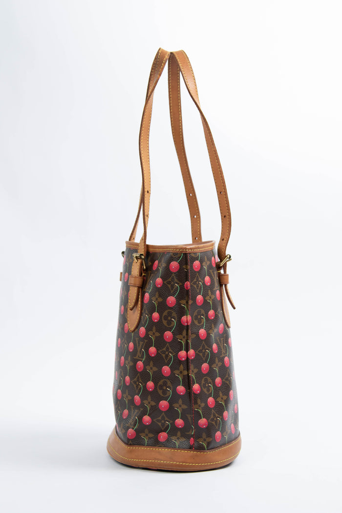 SUPER RARE Louis Vuitton x Takashi Murakami Cherry Bucket Bag