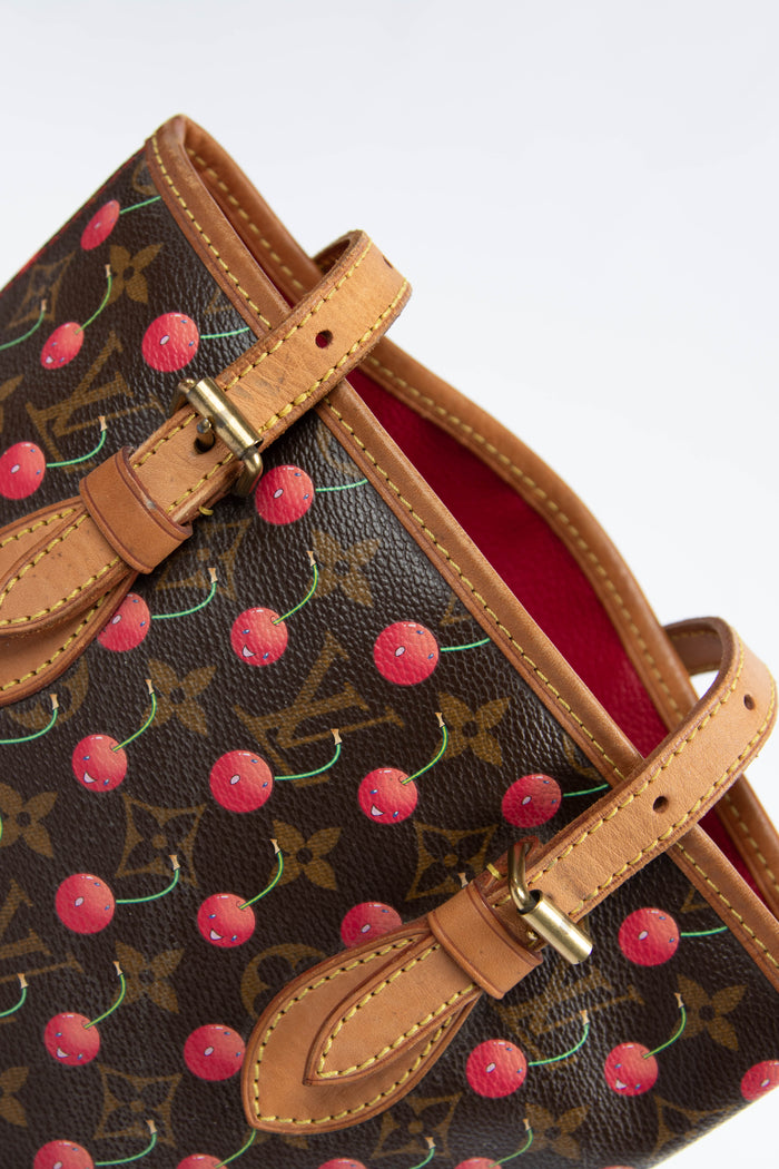 SUPER RARE Louis Vuitton x Takashi Murakami Cherry Bucket Bag