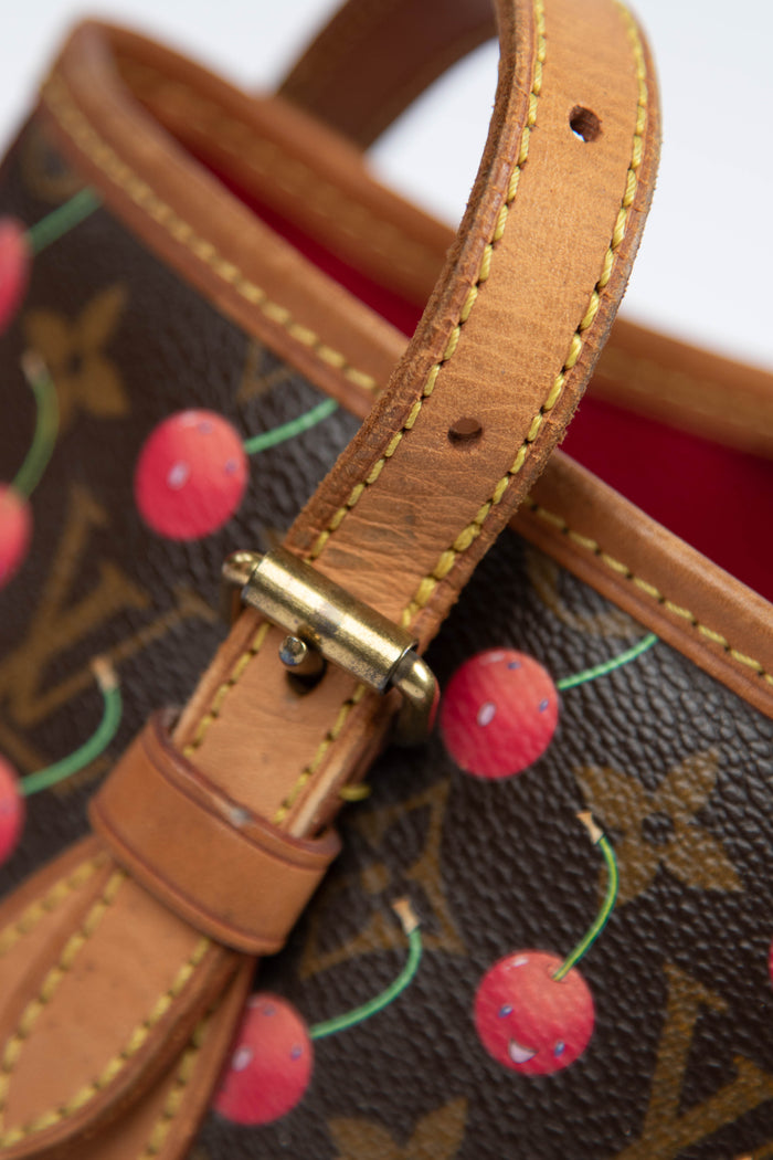 SUPER RARE Louis Vuitton x Takashi Murakami Cherry Bucket Bag