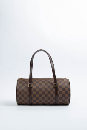 2000s Louis Vuitton Damier Ebene Papillon 30cm Shoulder Bag