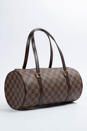 2000s Louis Vuitton Damier Ebene Papillon 30cm Shoulder Bag