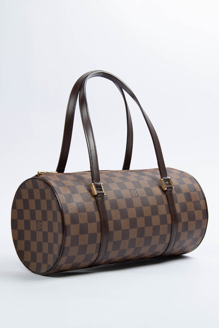 2000s Louis Vuitton Damier Ebene Papillon 30cm Shoulder Bag