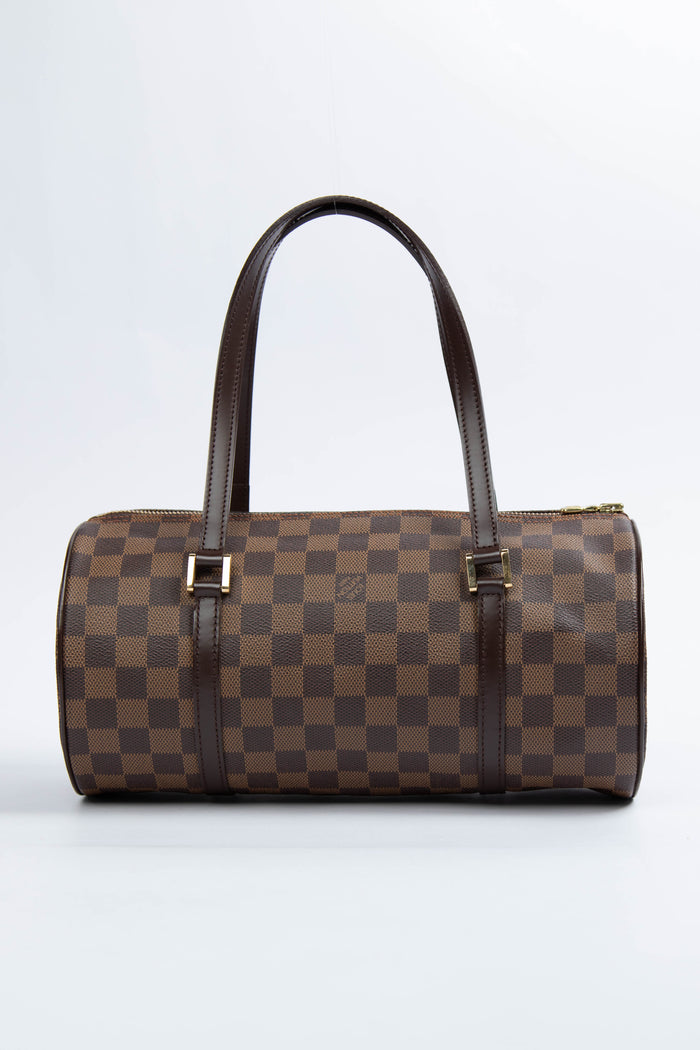 2000s Louis Vuitton Damier Ebene Papillon 30cm Shoulder Bag