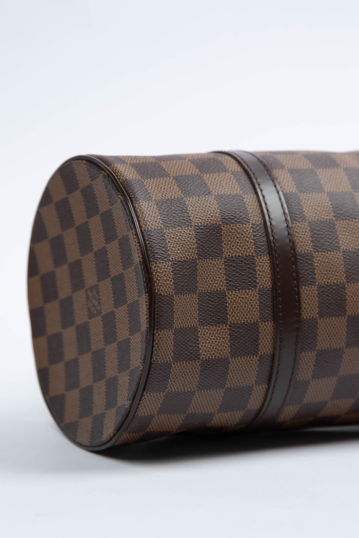 2000s Louis Vuitton Damier Ebene Papillon 30cm Shoulder Bag