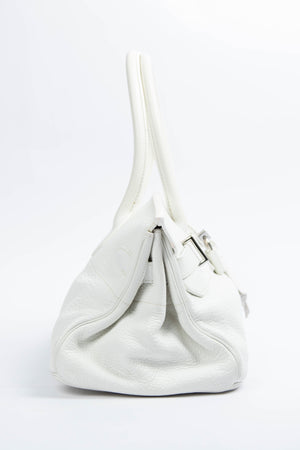 2005 Hermes White Clemence Shoulder Birkin JPG HAC SHW