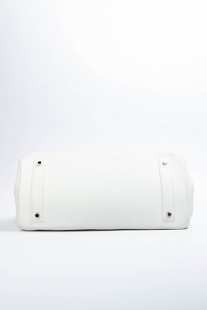 2005 Hermes White Clemence Shoulder Birkin JPG HAC SHW