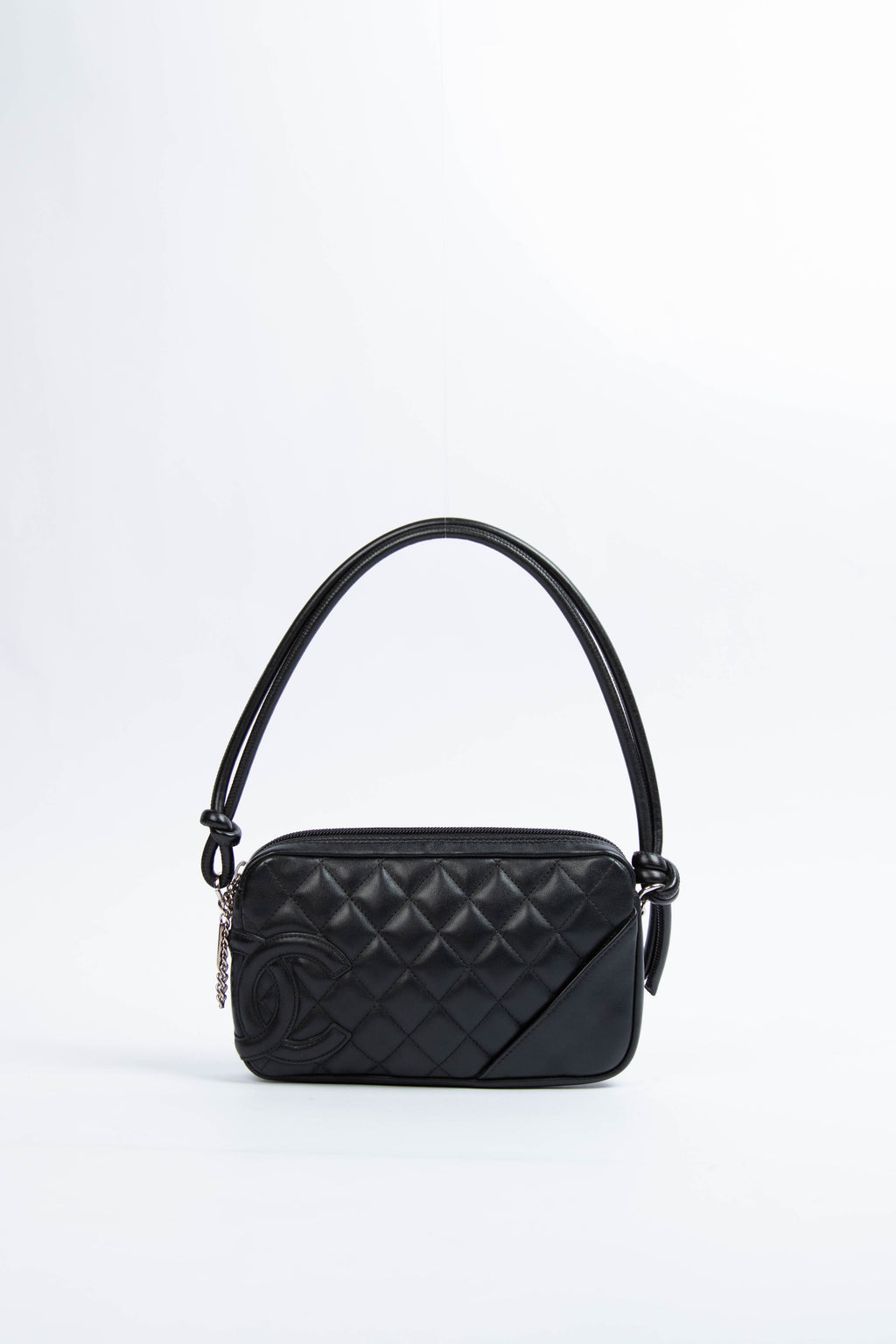 2000s Chanel Rue Cambon Black Shoulder Bag