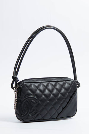 2000s Chanel Rue Cambon Black Shoulder Bag