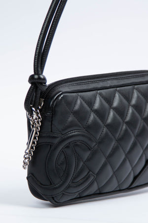 2000s Chanel Rue Cambon Black Shoulder Bag