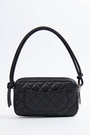 2000s Chanel Rue Cambon Black Shoulder Bag