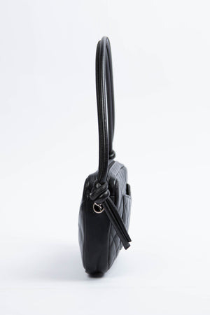 2000s Chanel Rue Cambon Black Shoulder Bag
