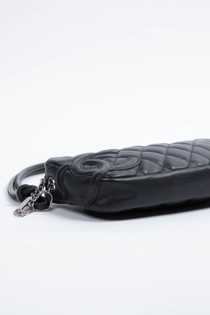 2000s Chanel Rue Cambon Black Shoulder Bag