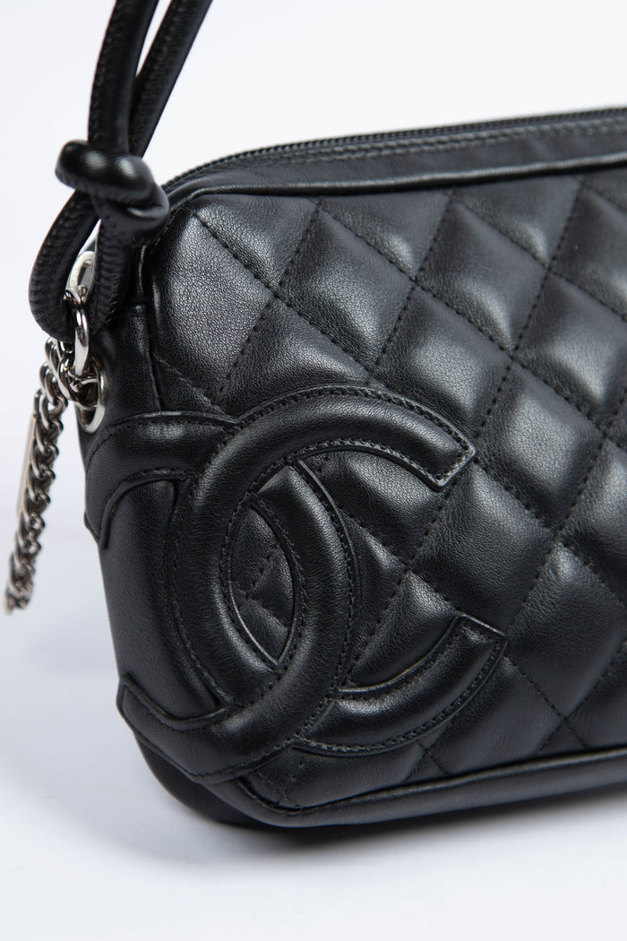 2000s Chanel Rue Cambon Black Shoulder Bag