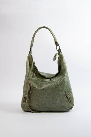2000s Balenciaga Green Day Hobo Bag