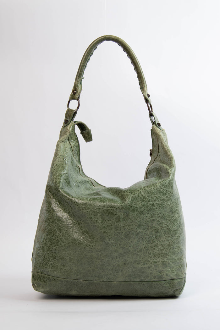 2000s Balenciaga Green Day Hobo Bag