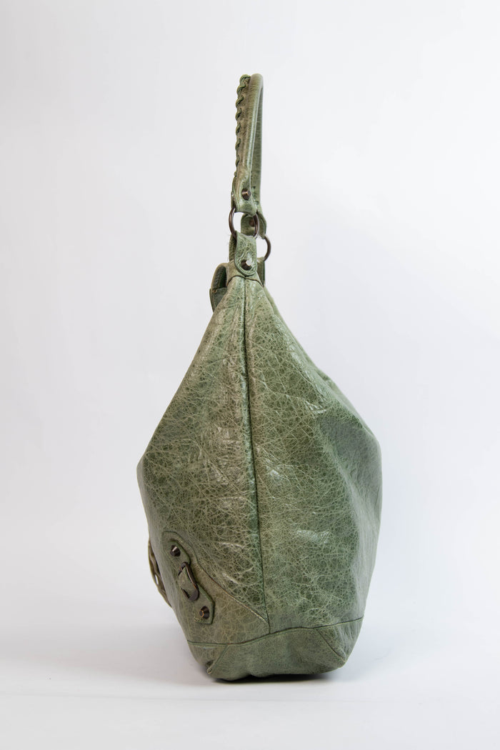 2000s Balenciaga Green Day Hobo Bag