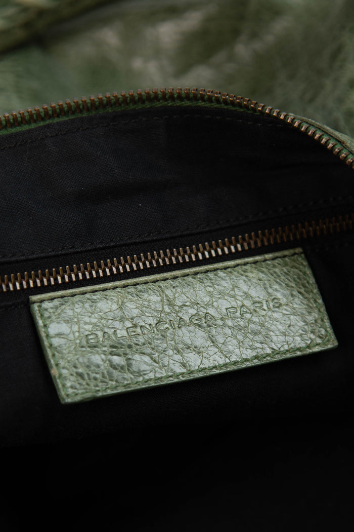 2000s Balenciaga Green Day Hobo Bag