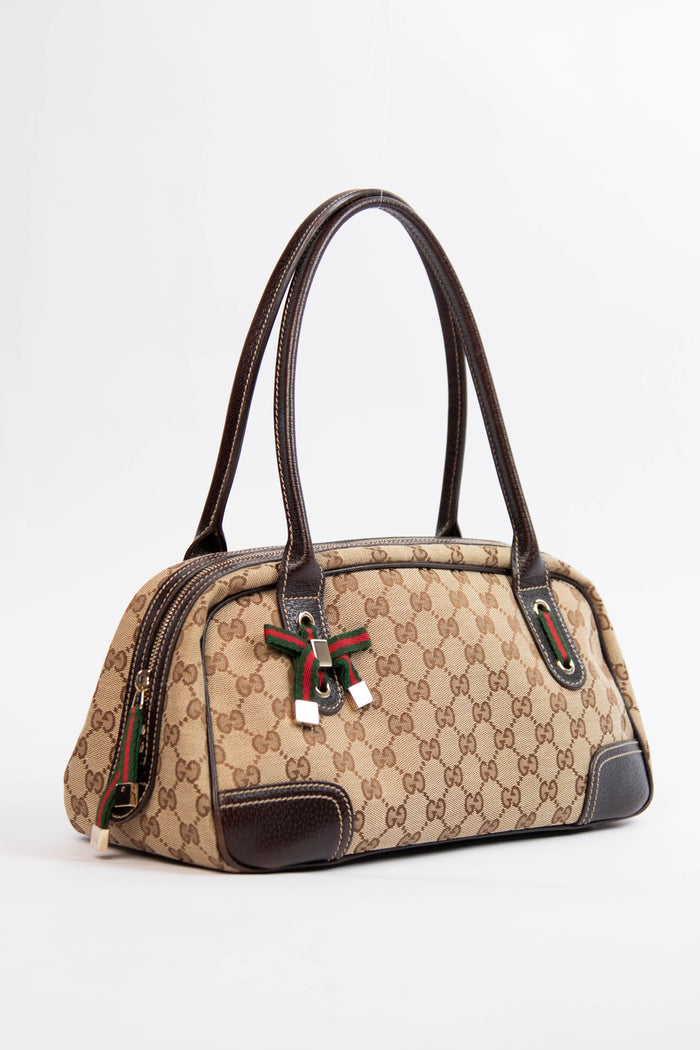 2000s Gucci GG Monogram Princy Shoulder Bag