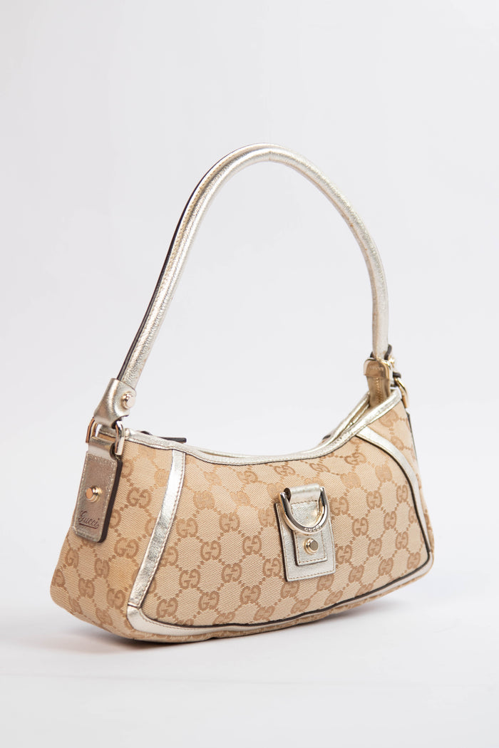 90s Gucci GG Monogram Shoulder Bag