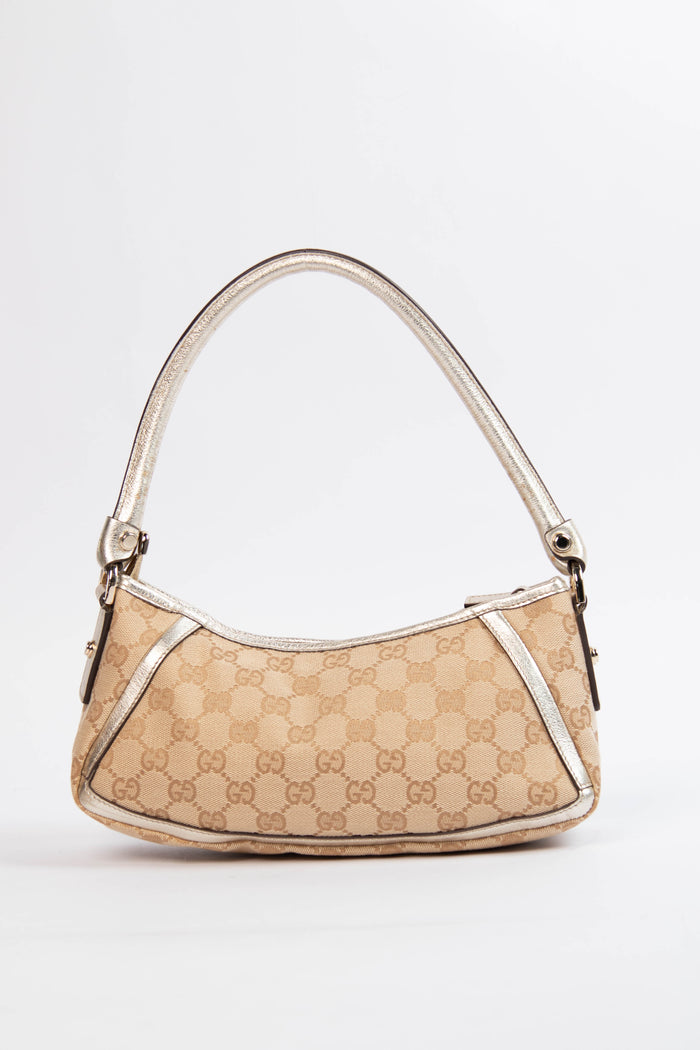 90s Gucci GG Monogram Shoulder Bag