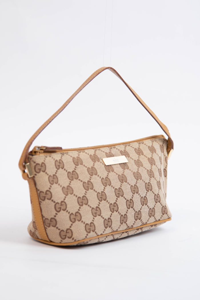 Vintage Gucci Classic GG Monogram Small Shoulder Bag