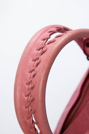 2010s Balenciaga Light Pink Leather First City Shoulder Bag