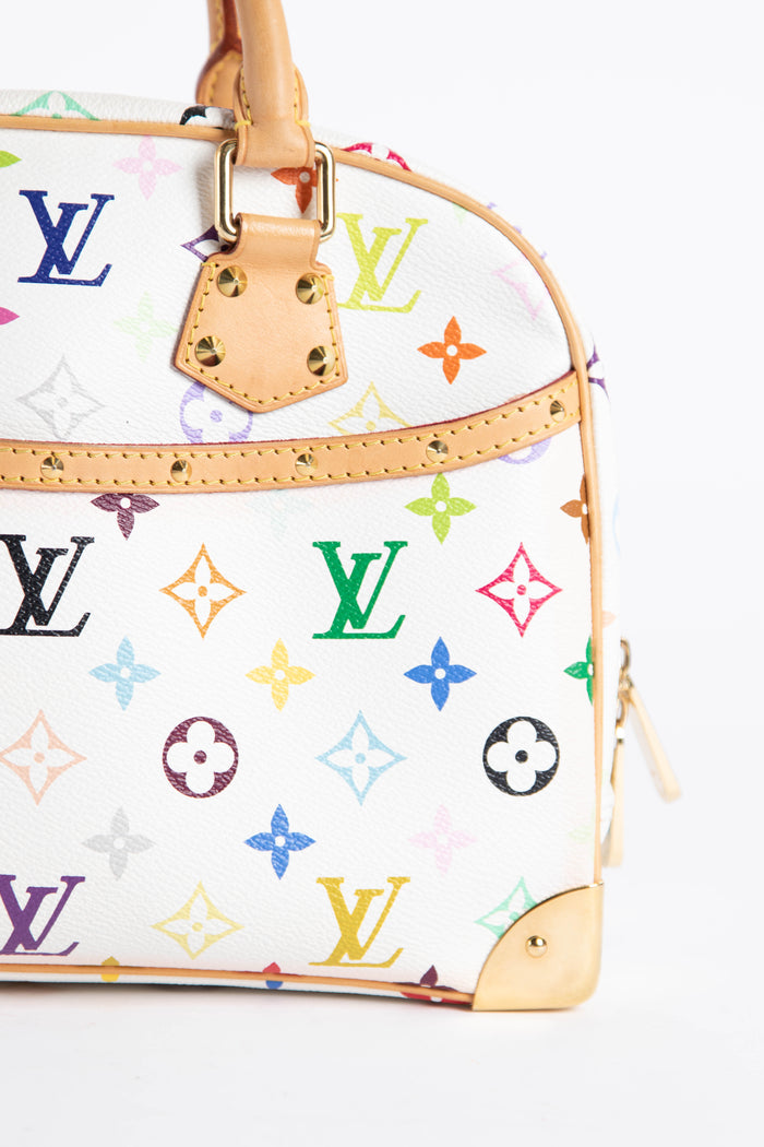 Louis Vuitton, Bags, Louis Vuitton Takashi Murakami Multicolor Trouville  Satchel