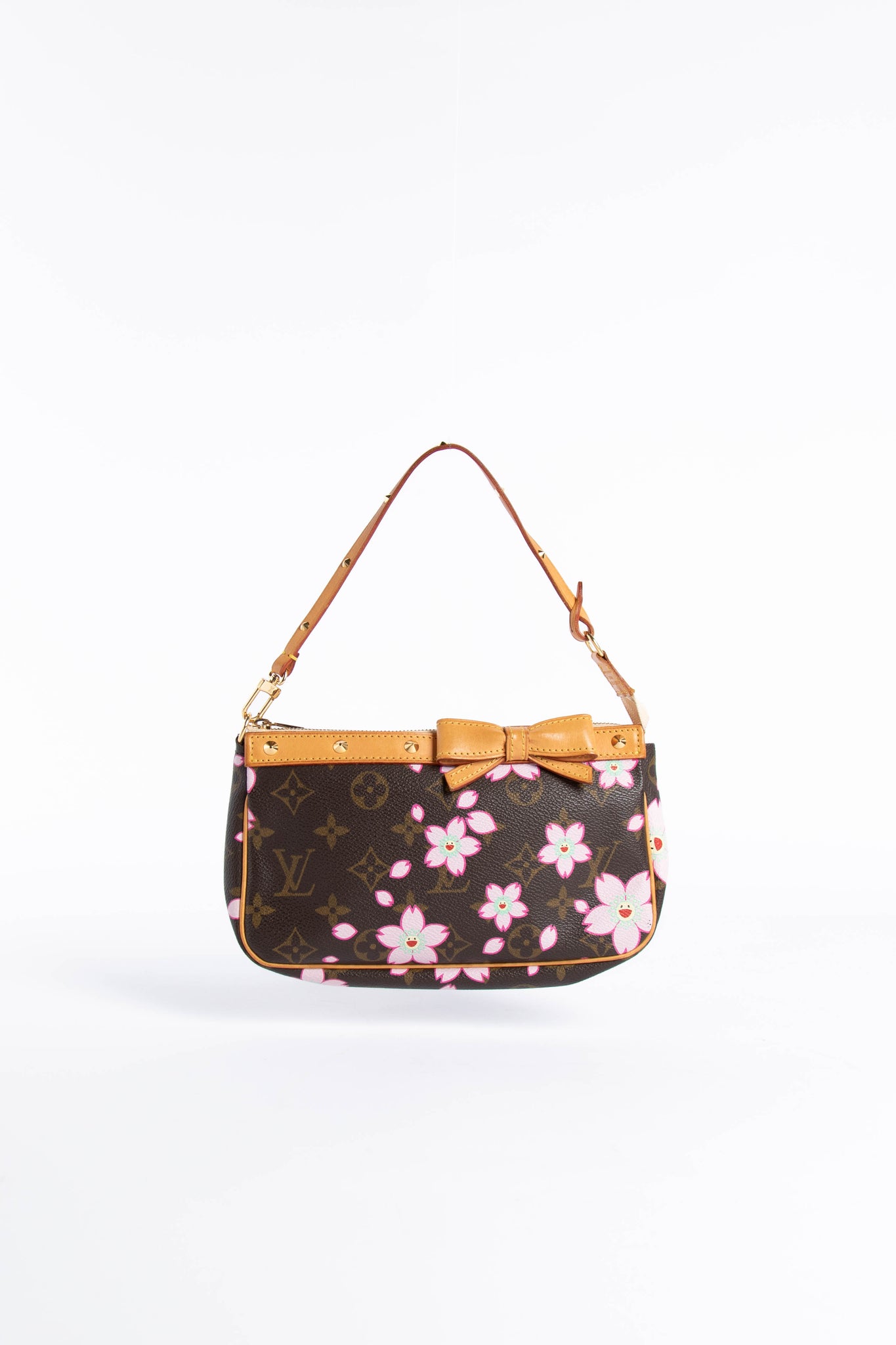 Auth LOUIS VUITTON Papillon Pink Cherry Blossom Monogram Hand Bag Purse  42591  eBay